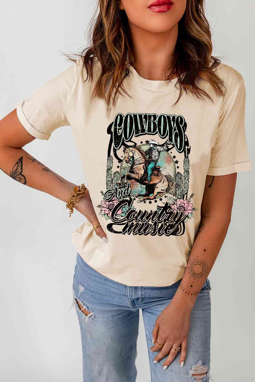 Cowboys and Country Music Graphic Tee