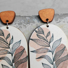 Load image into Gallery viewer, Boho Babe Wooden Drop Earrings
