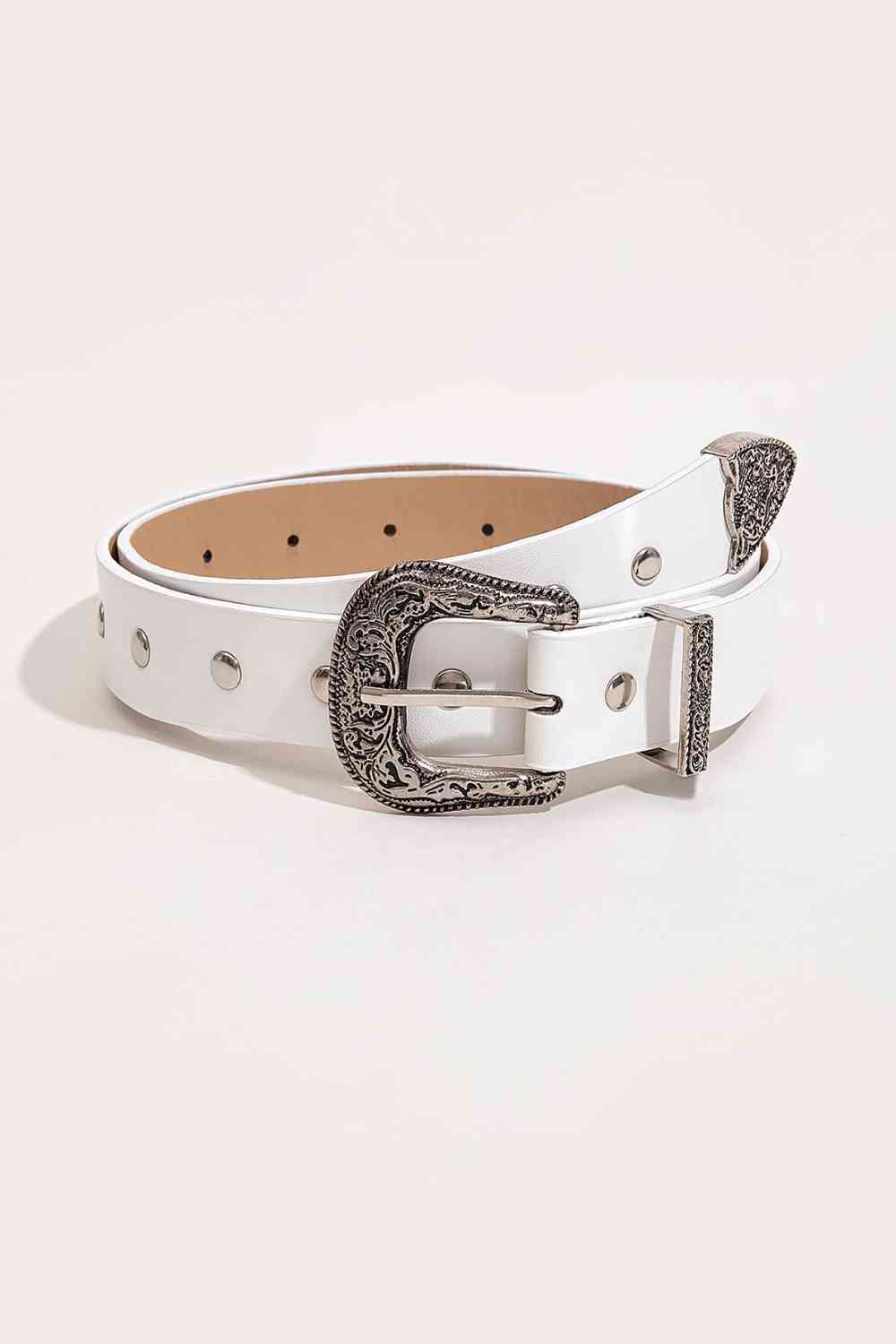 You Proof Leather Studded Belt